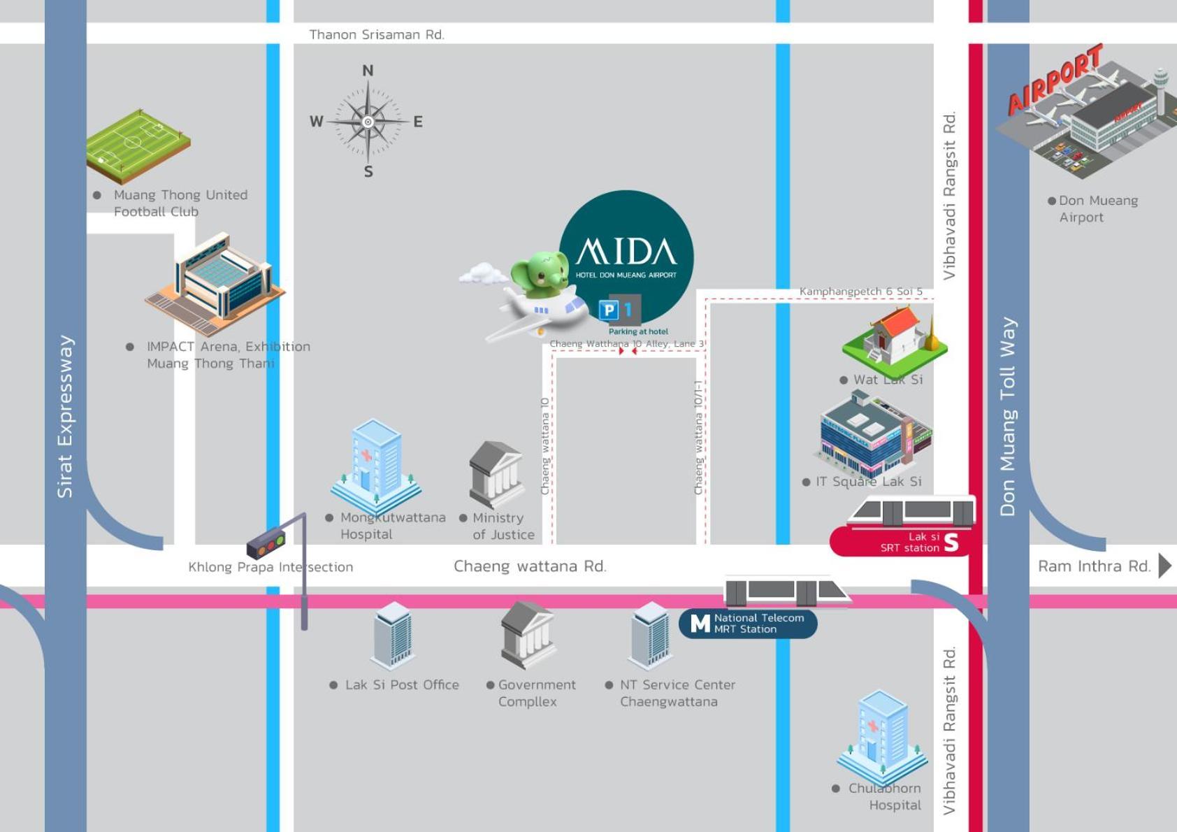 Mida Hotel Don Mueang Airport Banguecoque Exterior foto